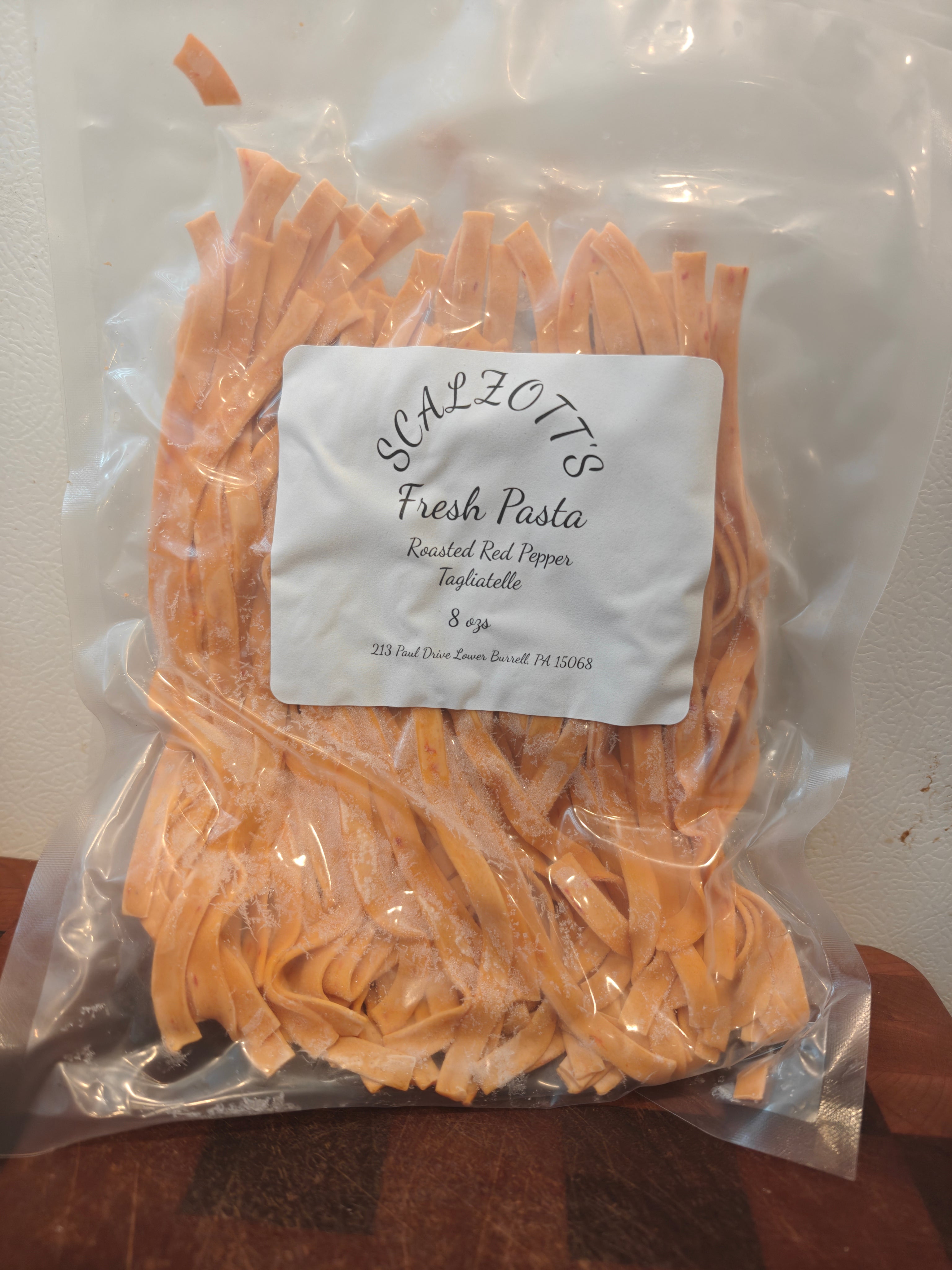 Roasted Red Pepper Tagliatelle